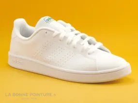 Achat chaussures Adidas Homme Basket, vente Adidas Advantage Base EE7690 Blanc Vert - Basket Homme