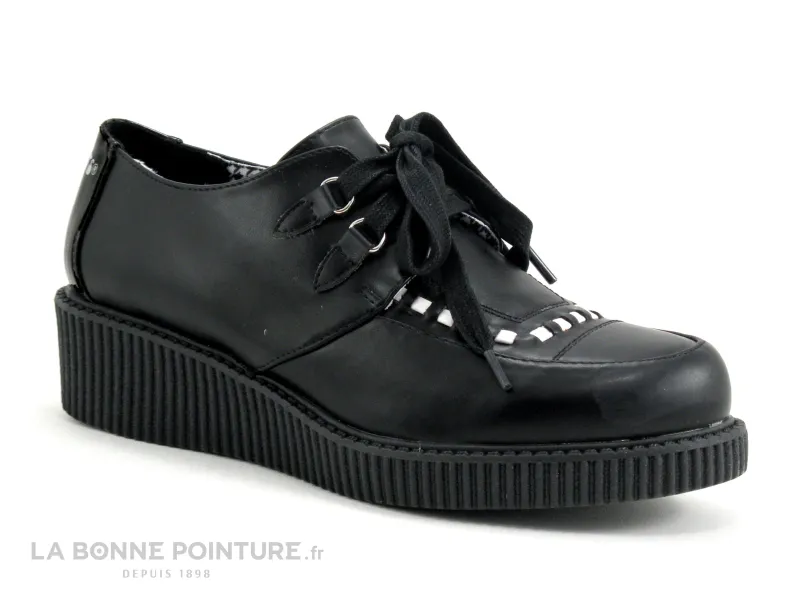 Achat chaussures Creepers Femme Chaussure basse / Derby, vente Creepers CASDOG 579900-50 - Chaussure femme Noir Blanc