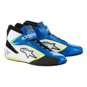 Alpinestars tech-1 t bleu / blanc / jaune / fl