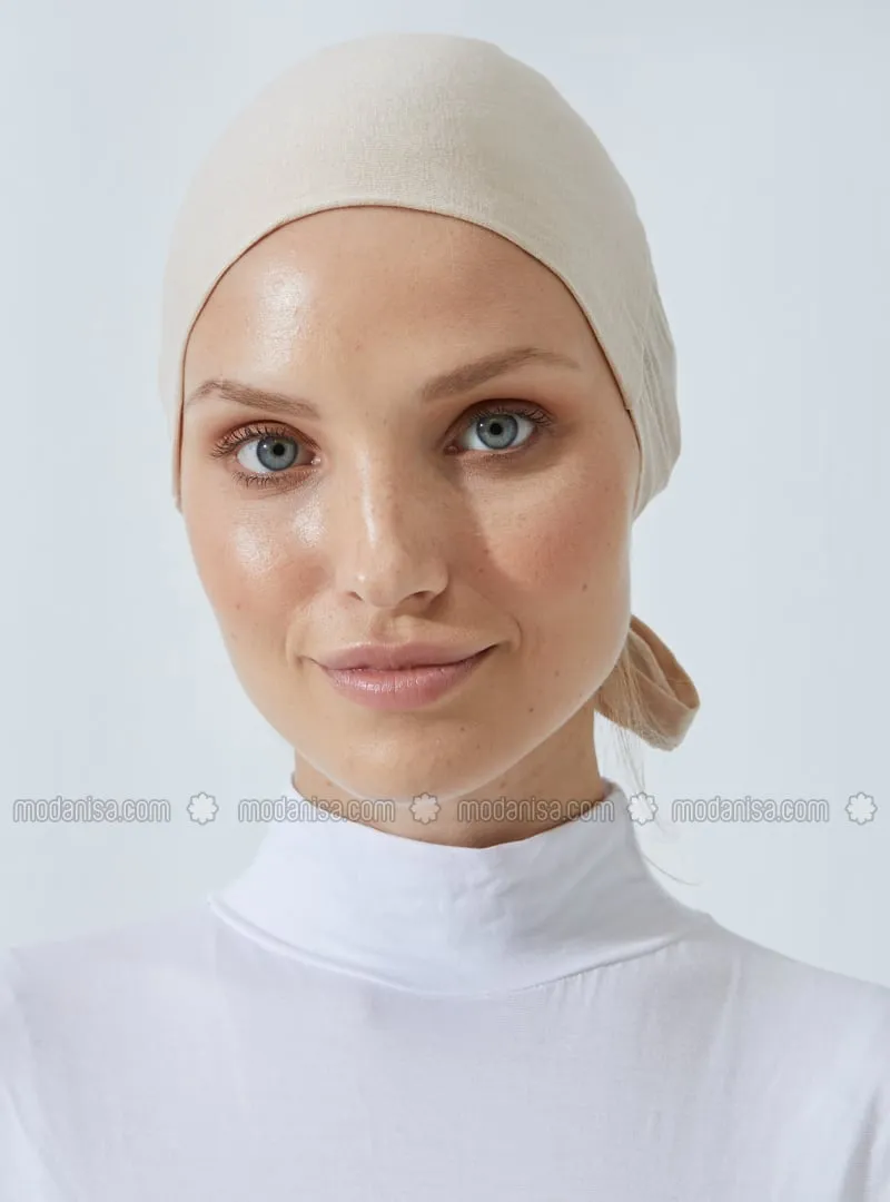 Beige - Lace up - Bonnet