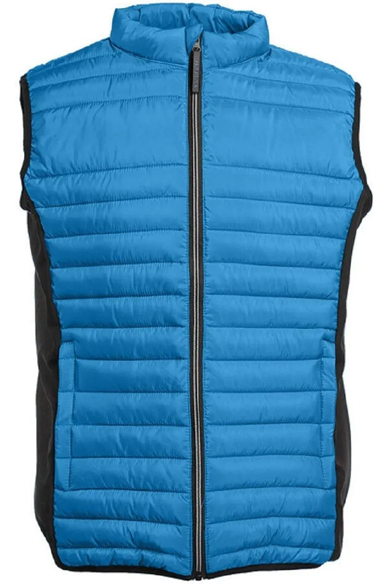 Bodywarmer bi-matière - Homme - Pen Duick - PK316 - bleu sport et noir 