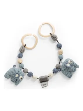 Chaîne de landau crochet Fanto bleu poudre - Sebra - Bleu