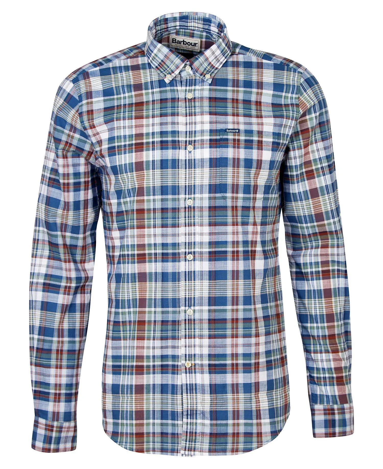 Chemise d'été en coton tartan barbour