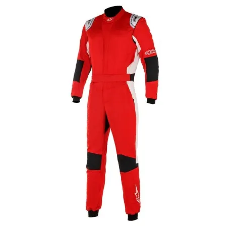 Combinaison Alpinestars gp tech v3 FIA rouge/blanc