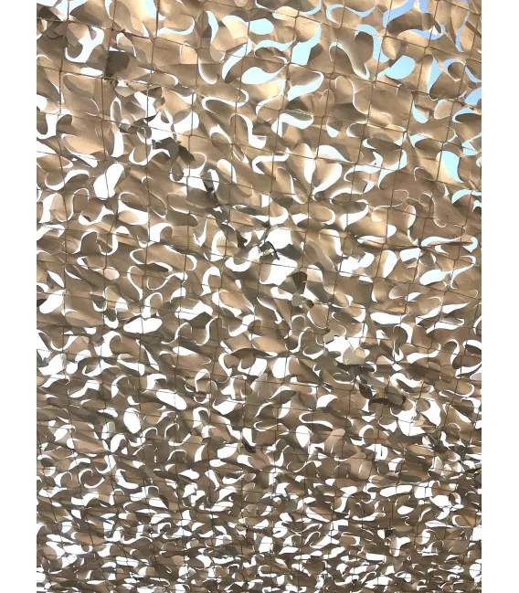 Filet camouflage Beige cable acier 4 x 6 m