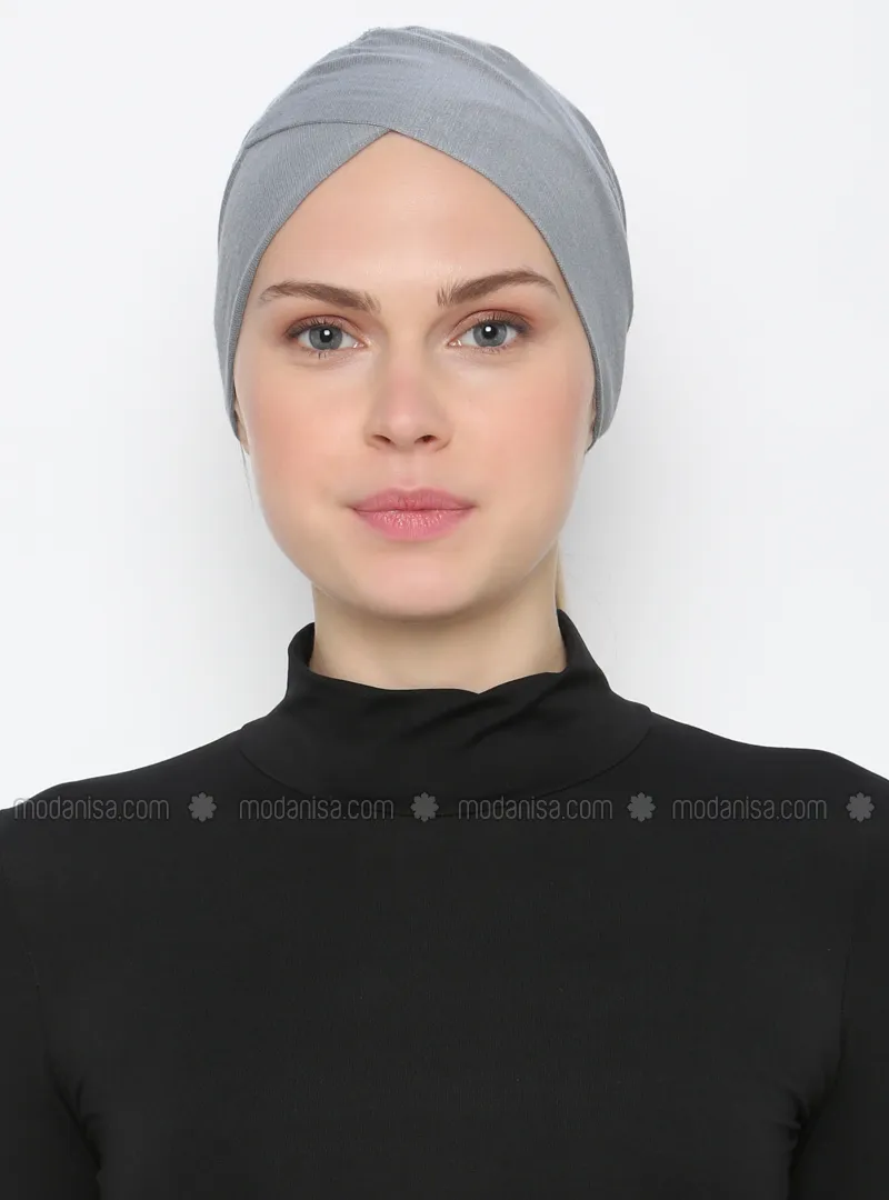 Gray - Plain - Bonnet