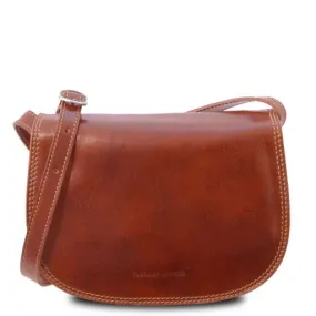 Isabella - Sac Bandoulière en Cuir Miel TL9031