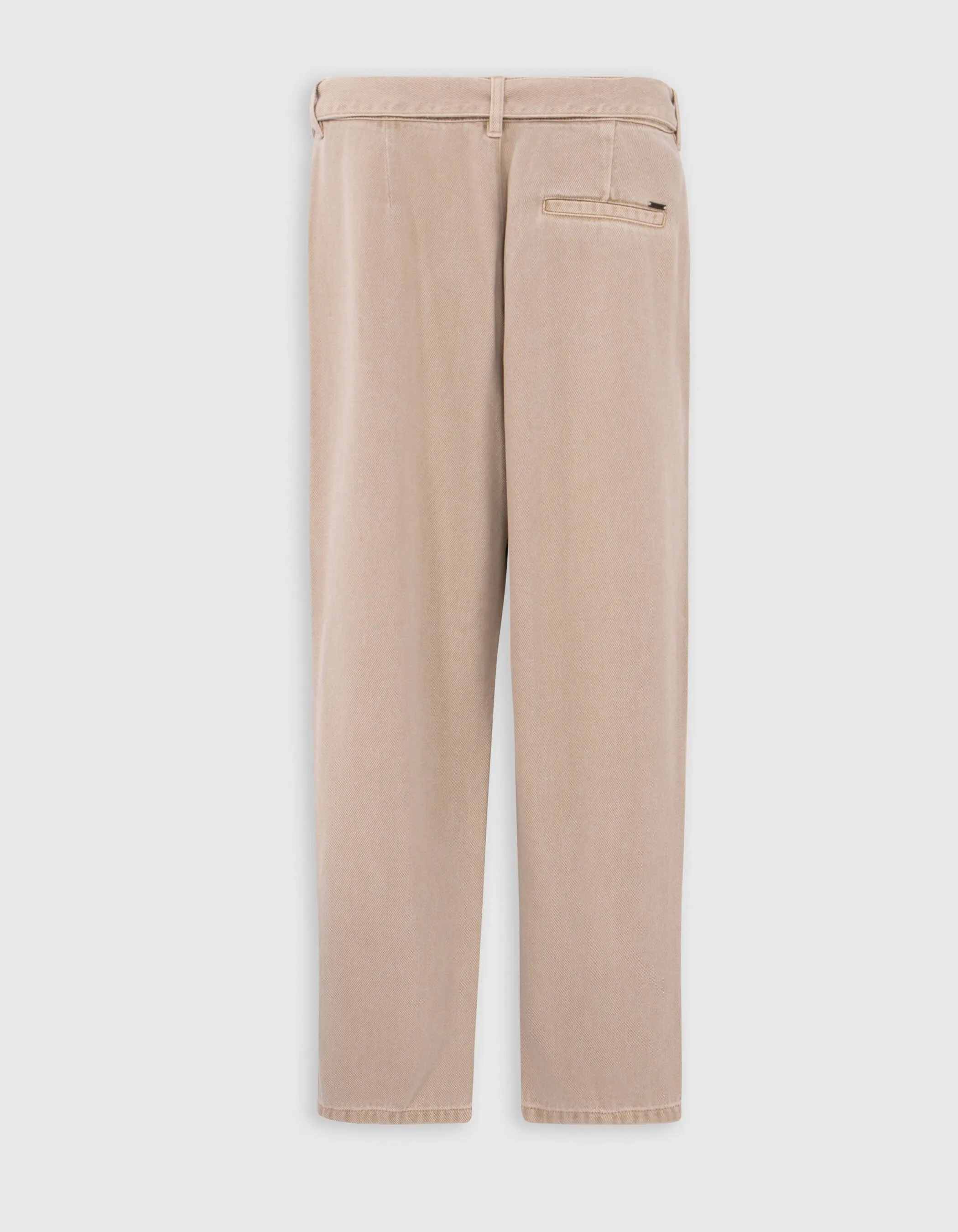 Jean Baggy Beige Femme
