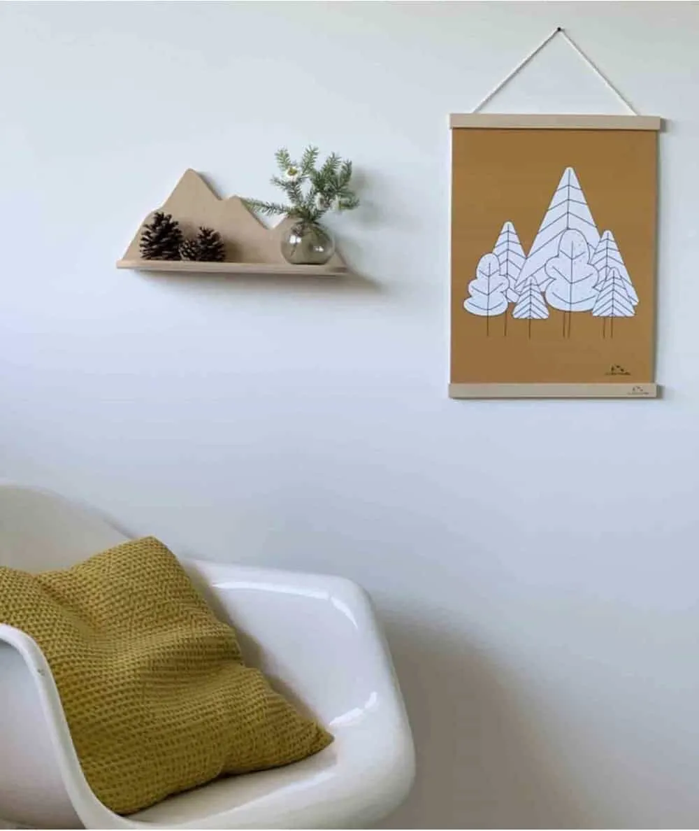 Les petites hirondelles : Affiche papier 'Forêt' - 100% Ecoresponsable - Mer(e)veilleuse