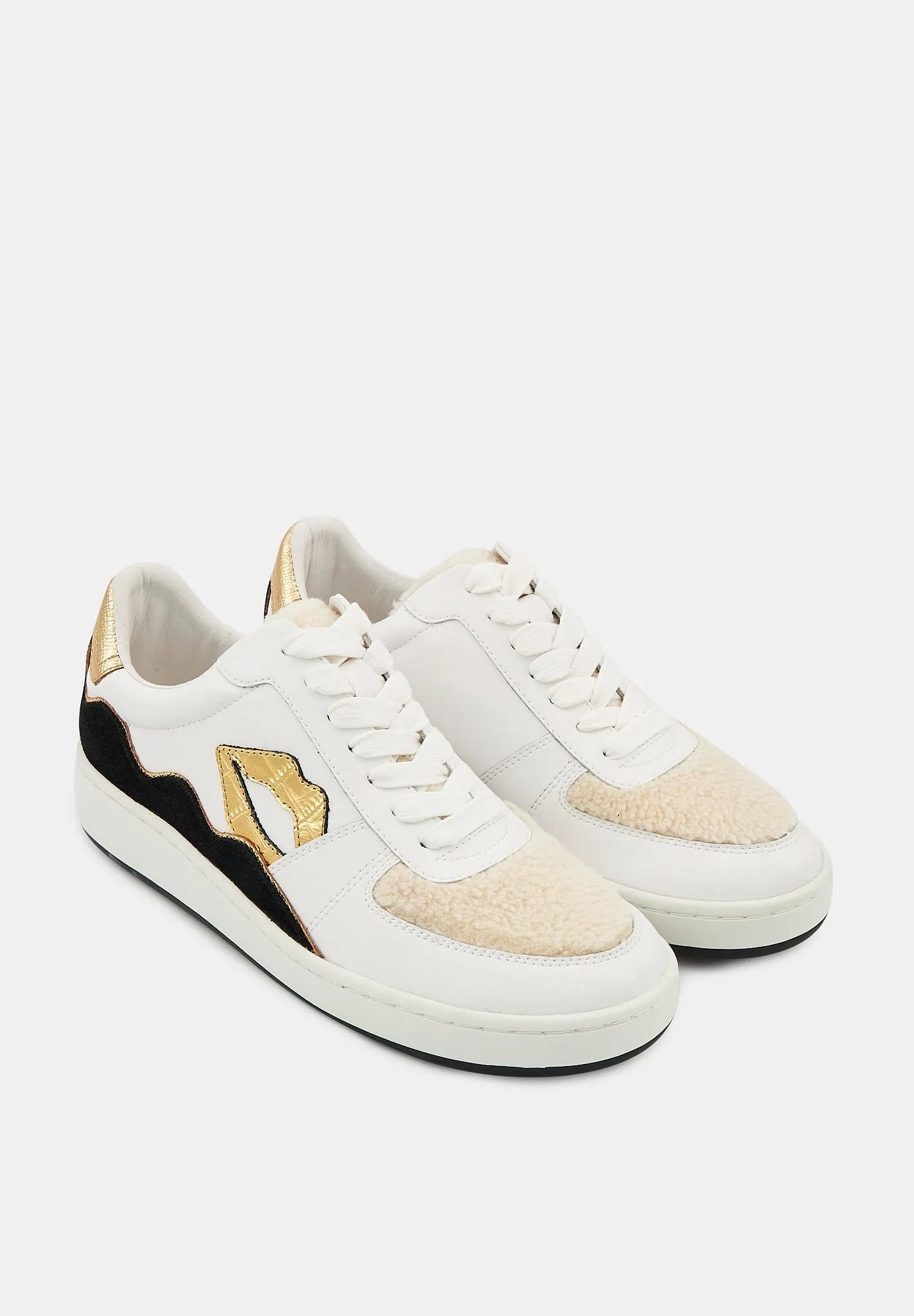 Loulou-Blanc Gold Croco