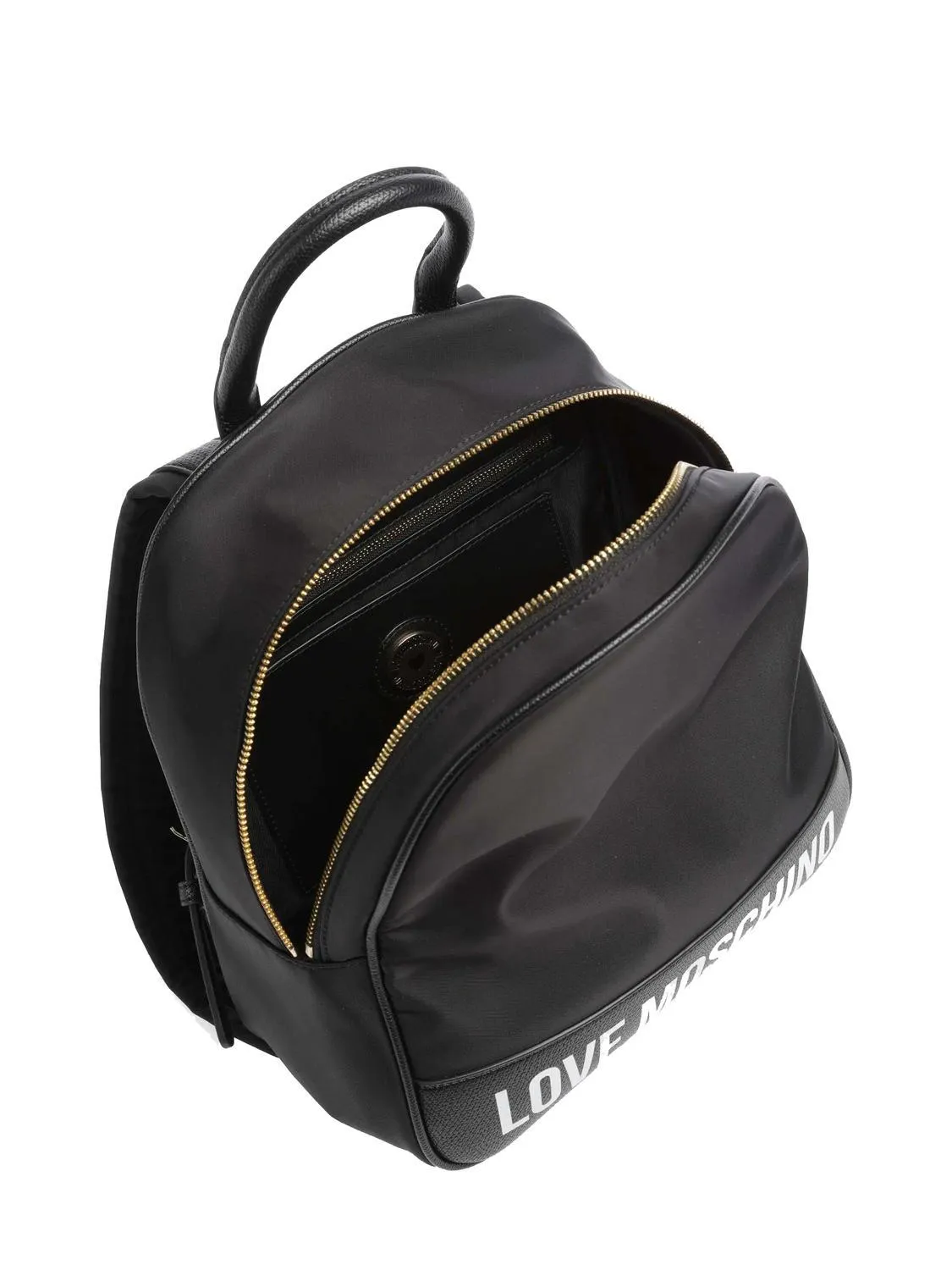 Love Moschino City Lovers Sac À Dos En Nylon Noir - Achetez À Prix Outlet!