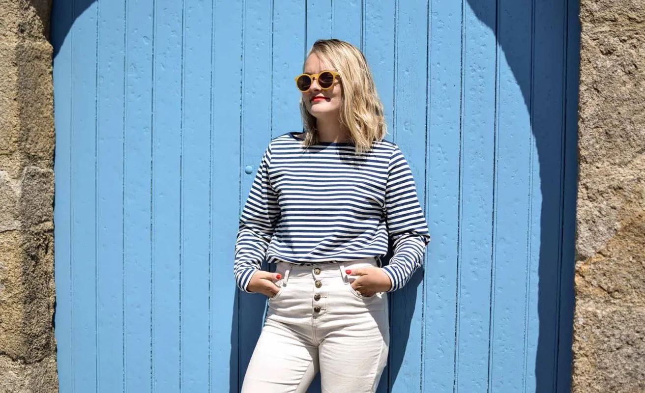 Marinière Nantucket Femme · Bleu et écru