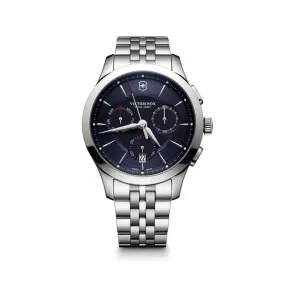 Montre Victorinox  241746 - Alliance Chronographe, Acier inoxydable argenté cadran bleu Homme | 3 Suisses