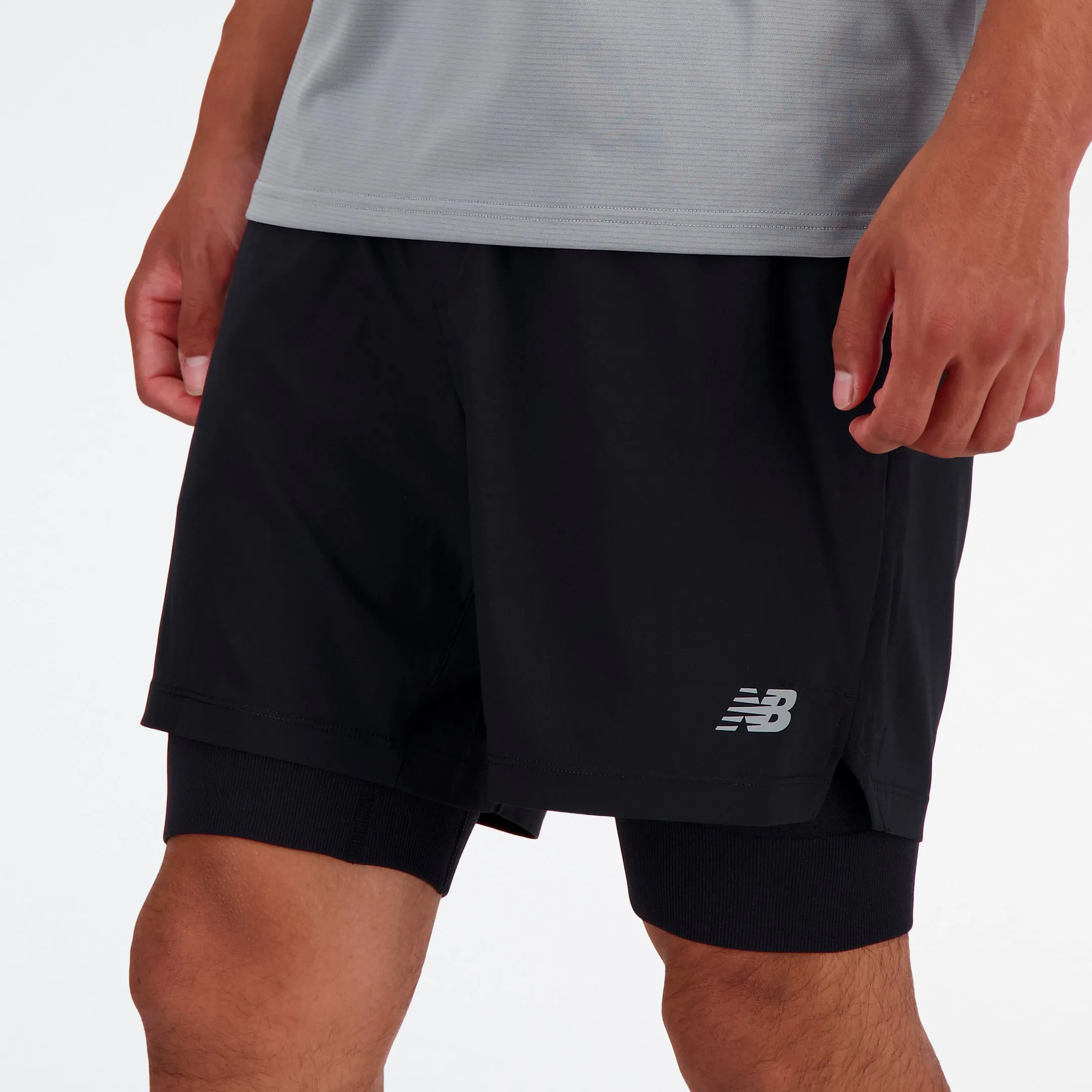 New Balance - AC Lined Short 7 - Homme