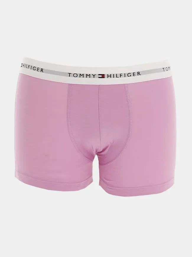 Pack 3 boxers bleu rose orange homme - Tommy Hilfiger | wimod