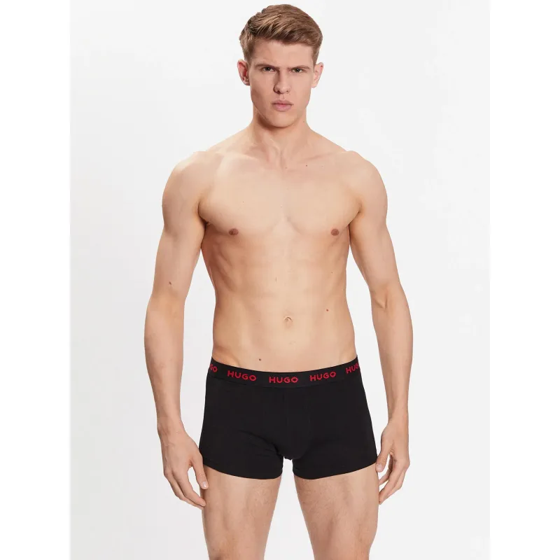 Pack 3 boxers stretch noir homme - Hugo | wimod