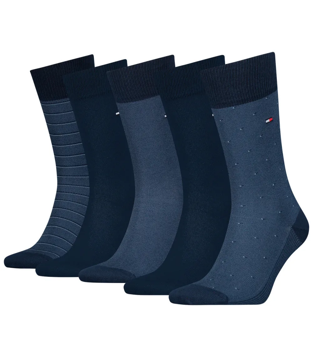 Paires de chaussettes Tommy Hilfiger bleu marine, lot de 5 