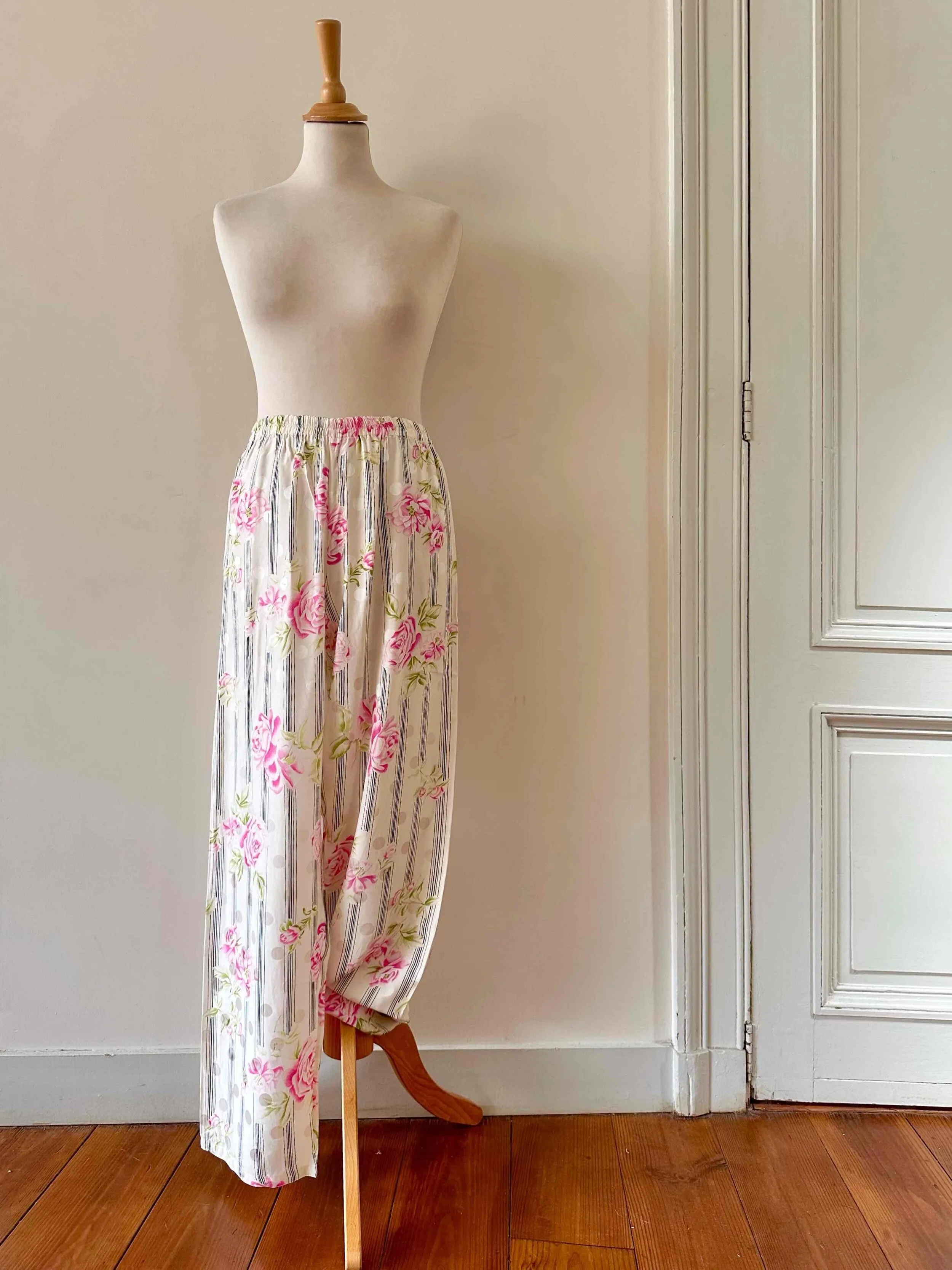 Pantalon en soie