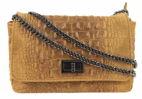 Pochette cuir vachette cognac