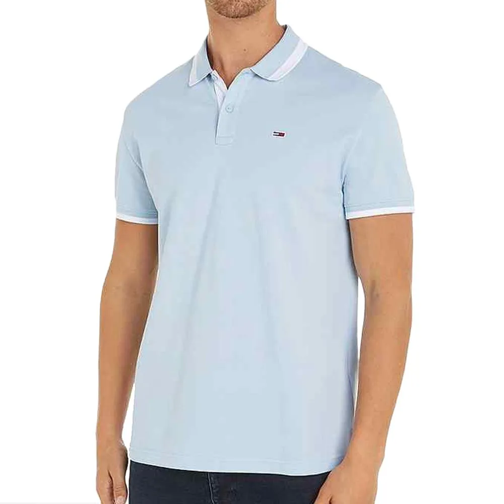 Polo Bleu Homme Tommy Hilfiger Solid