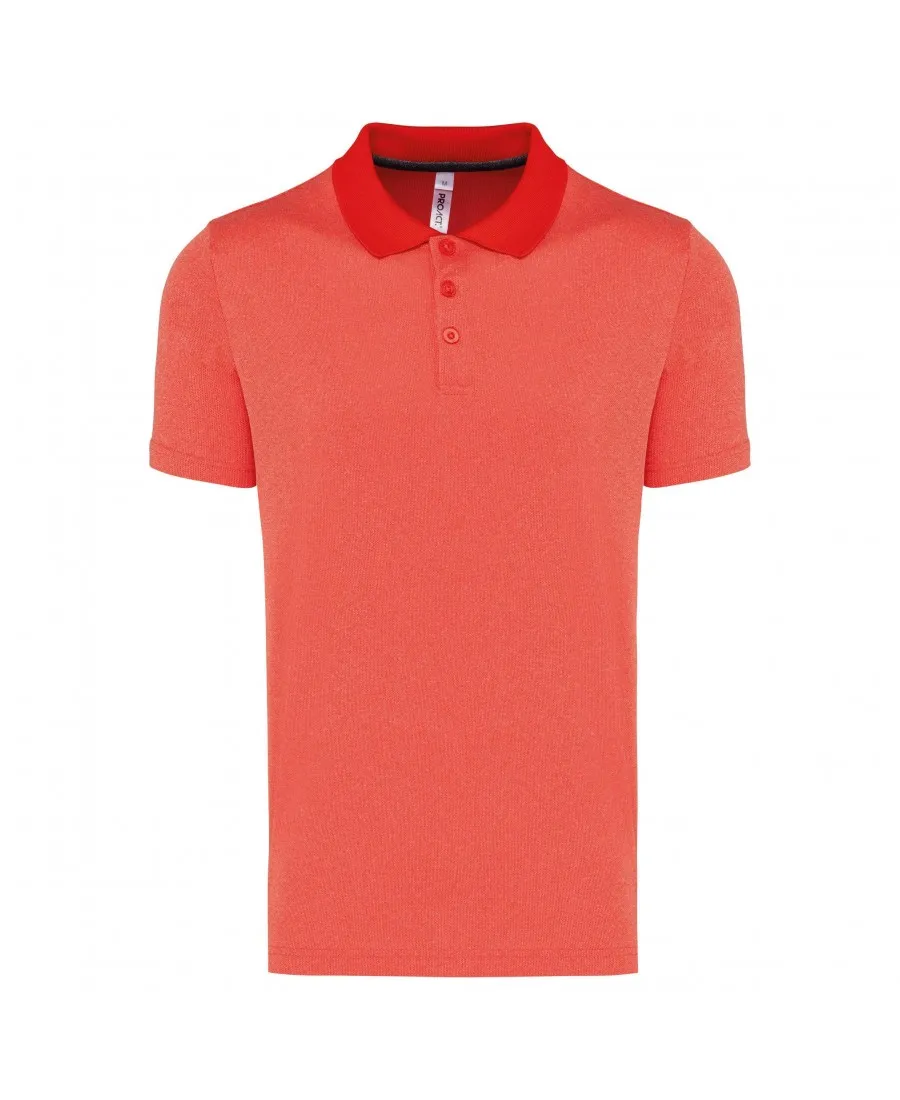 Polo chiné manches personnalisé courtes