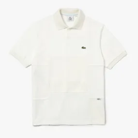 Polo Lacoste L!VE Héritage relax fit en piqué et éponge
