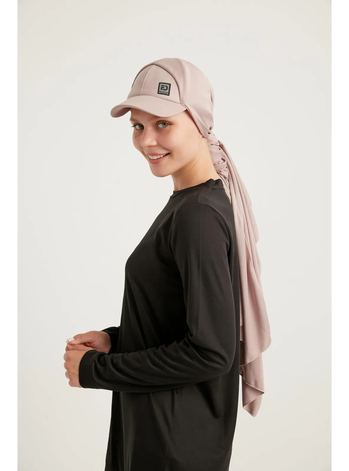 Powder Pink - Shawl - Sports Bonnet