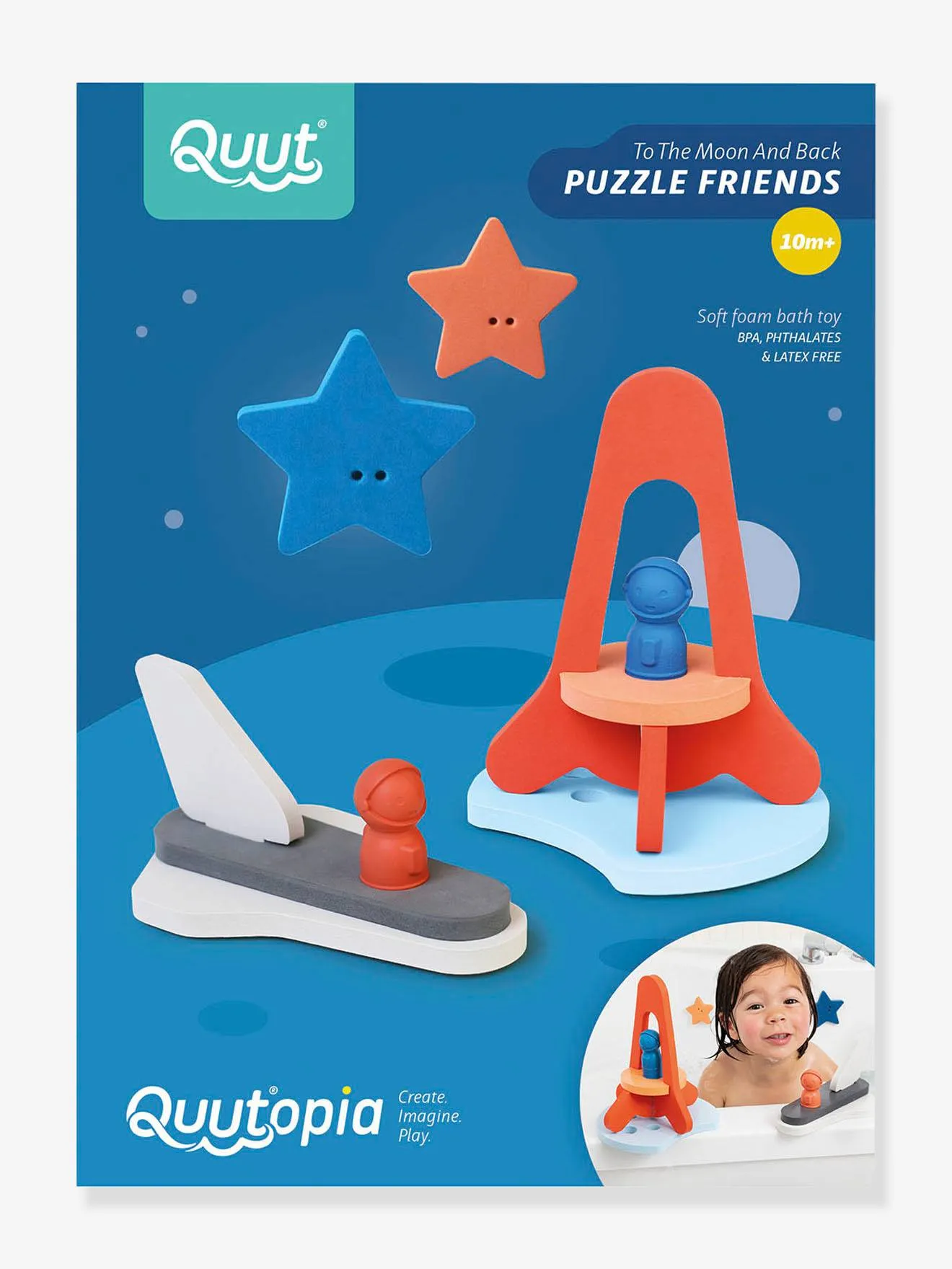 Puzzle de bain Friends - QUUT bleu - Quut
