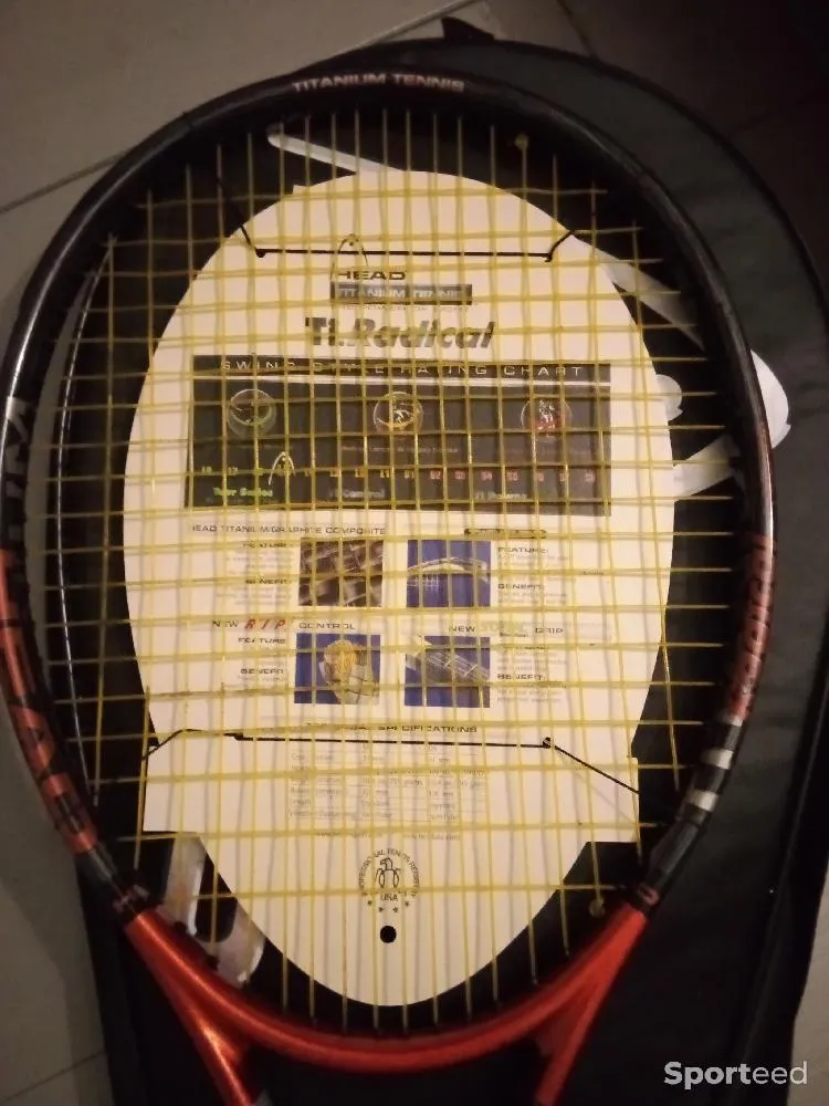 Raquette tennis Head Titanium radical et sa housse d'occasion Ajouté le : 04/10/2024
