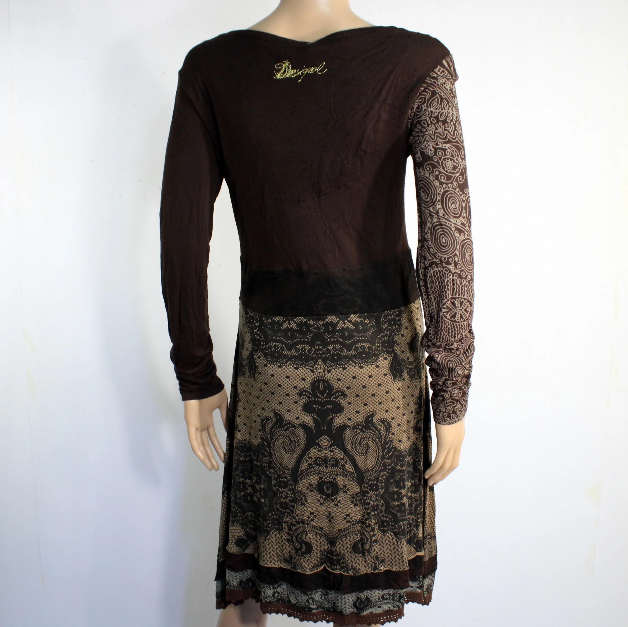 Robe Marron DESIGUAL Taille Estimée 38