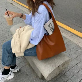 Sac a Main Cuir Souple Camel - Justine