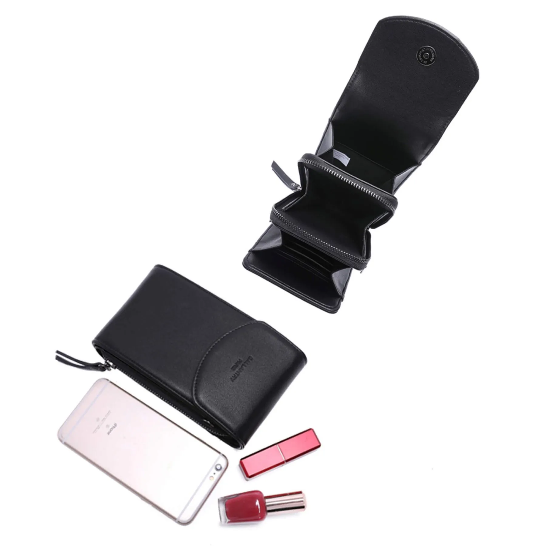 Sac téléphone à bandoulière ajustable similicuir grainé pour  femme