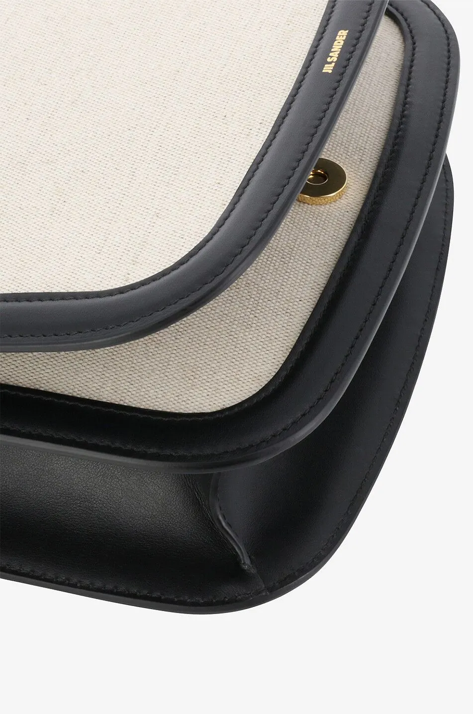 Sac à main en toile et cuir lisse Halo