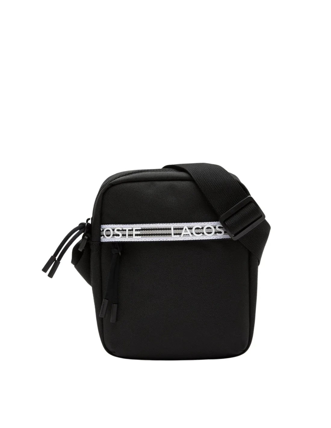Sacoche bandouliere Lacoste Ref 61929 279 Noir 21*17*6 cm