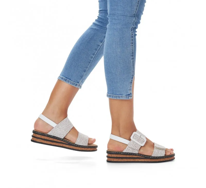 Sandales  Rieker  JABI 62950-80 Blanc 