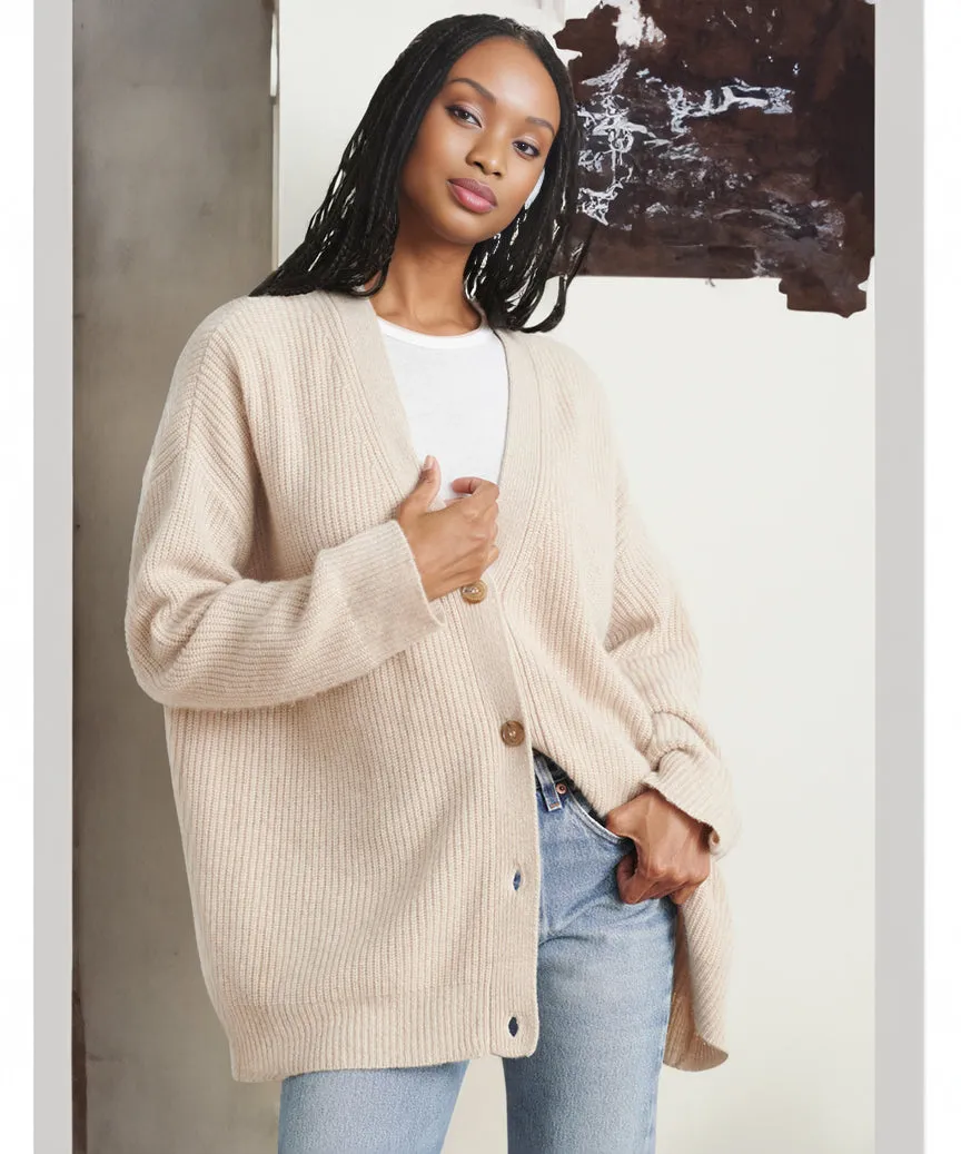 Suzuka | Cardigan tricoté col V