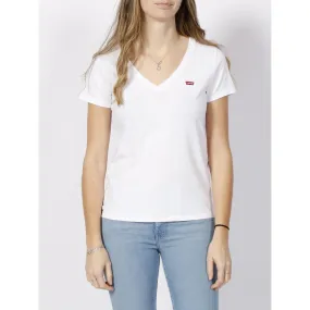 T-shirt perfect col v blanc femme - Levi's | wimod