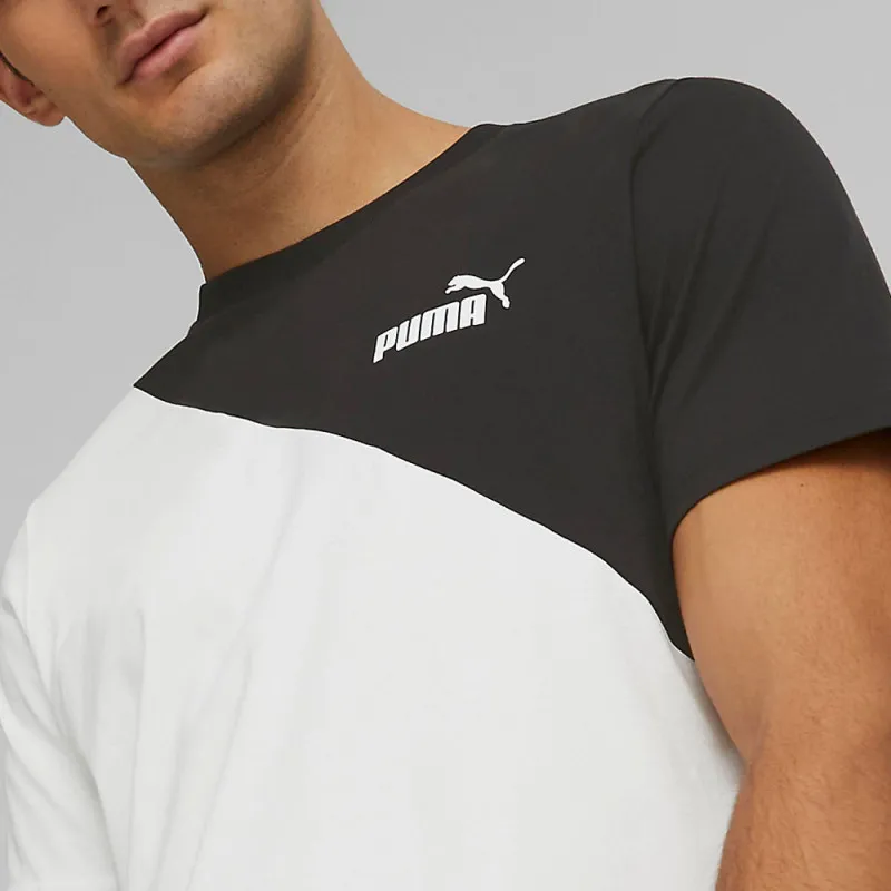 T-SHIRT PUMA POWER CAT TEE NOIR VERT