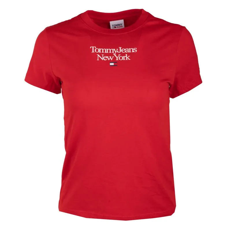 Tee shirt cintrée logo New York brodé Femme TOMMY HILFIGER à prix 