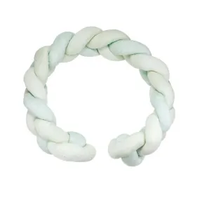 Tresse de lit - Marque - Modèle - 200cm - Vert et Blanc - Mixte blanc - Trois Kilos Sept