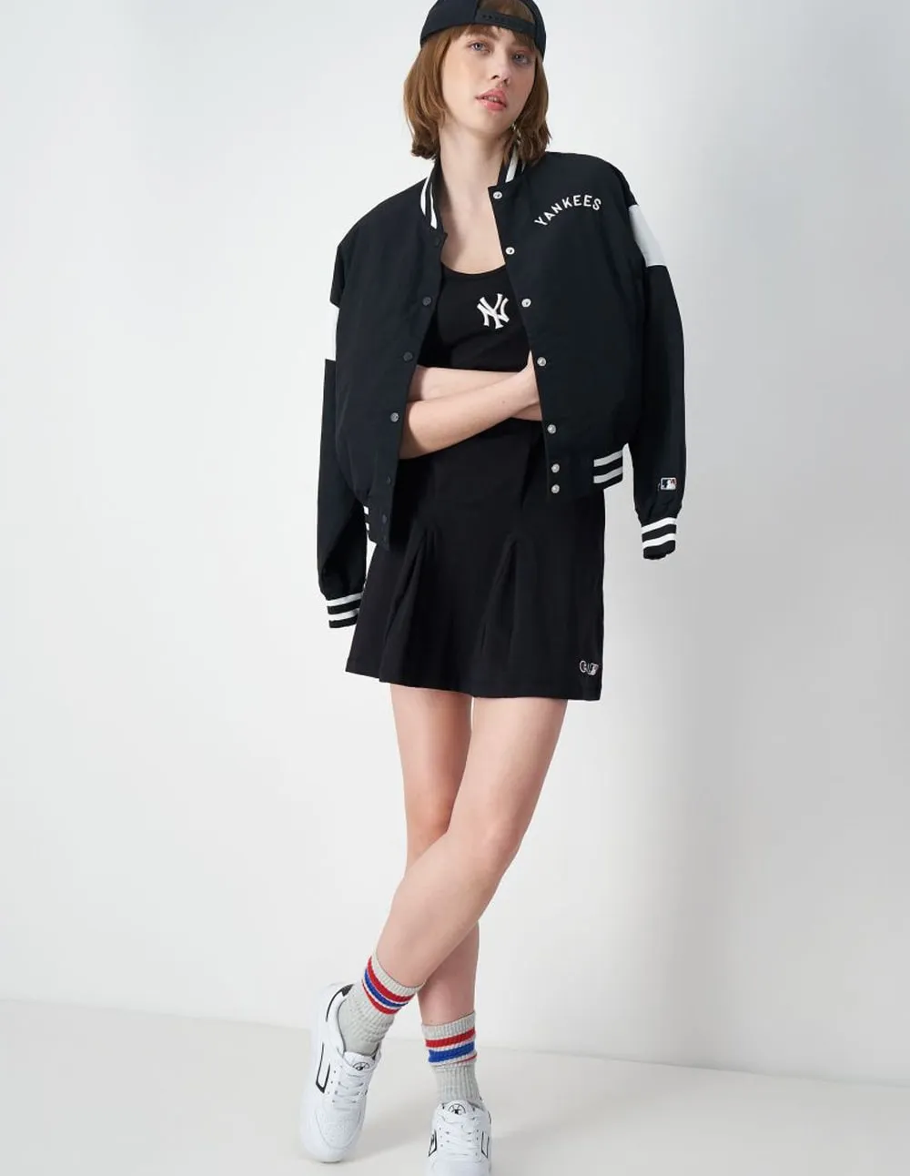 Vestido Champion Tennis Yankees NY Negro Mujer